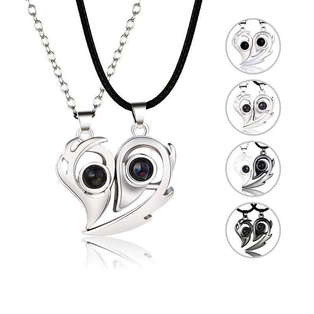 100 Languages Couple Necklace