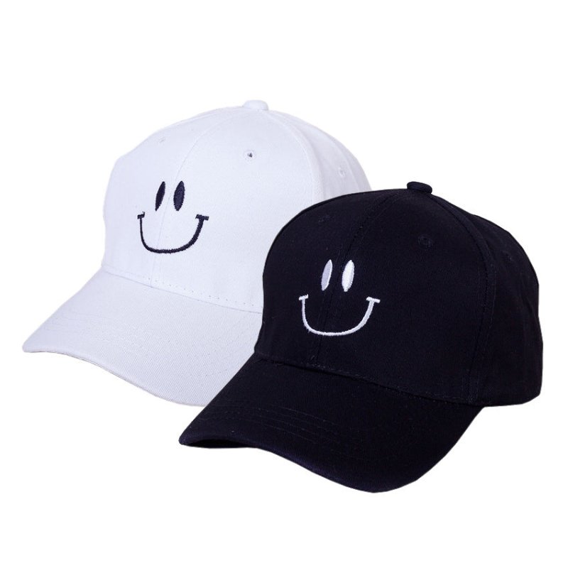 Couples matching smiley caps