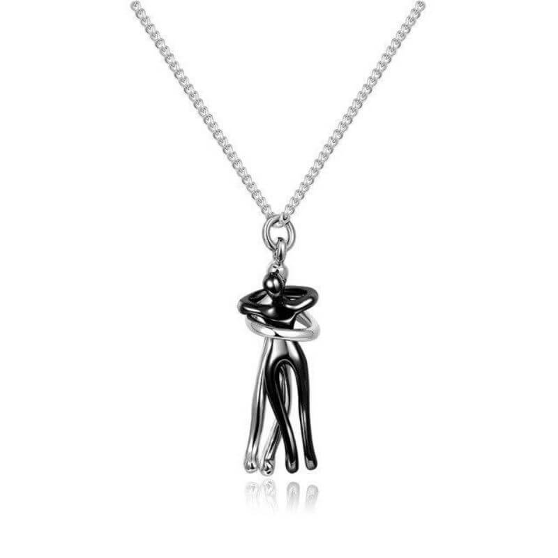 Couple Necklace Hug - Golden/Silver - Necklaces