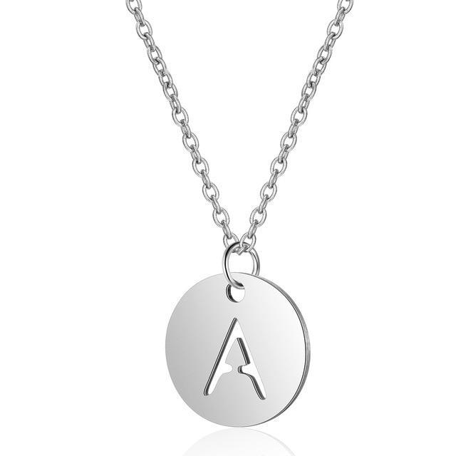 Couple Necklaces Initials - A - Necklaces