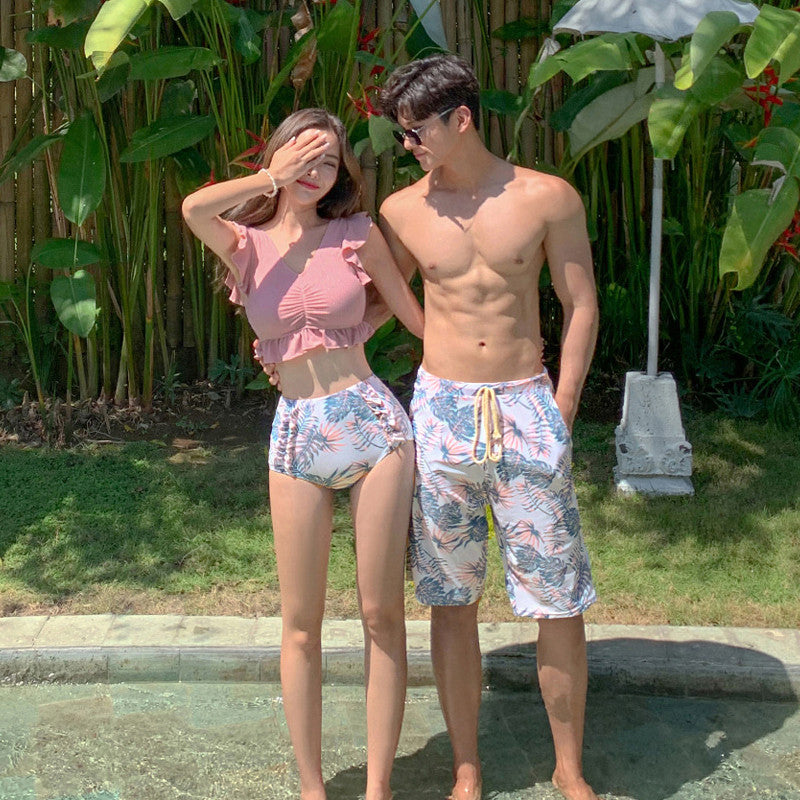Couples matching bathing suit sets