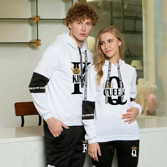 Matching couple tracksuits
