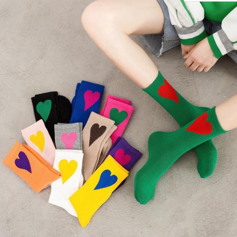 Heart matching socks for couples