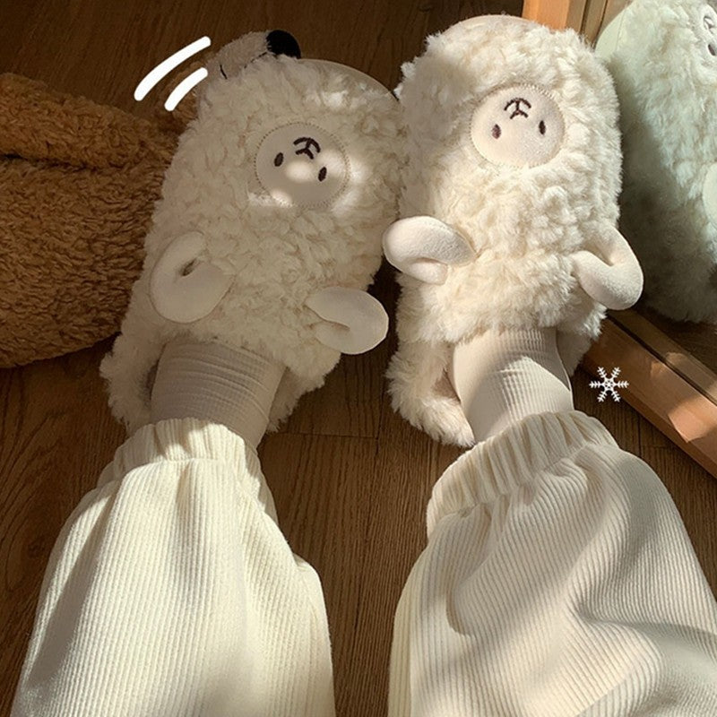 Plush matching shoes couples