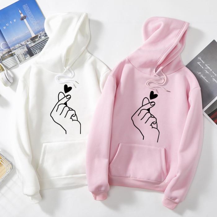 Couple hoodies heart love