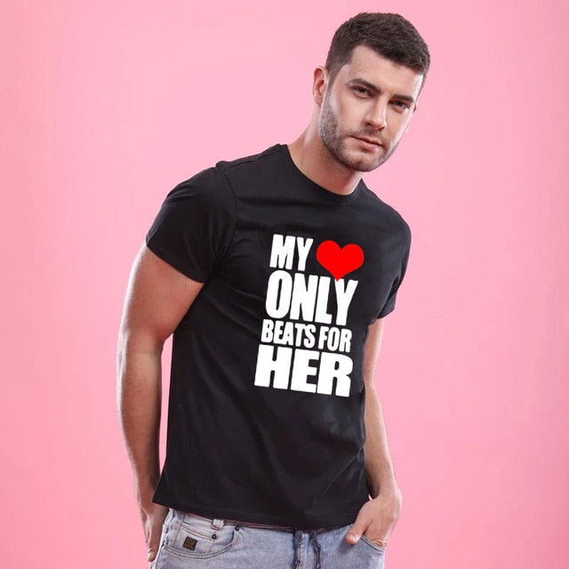 Couple T Shirt Love Heart