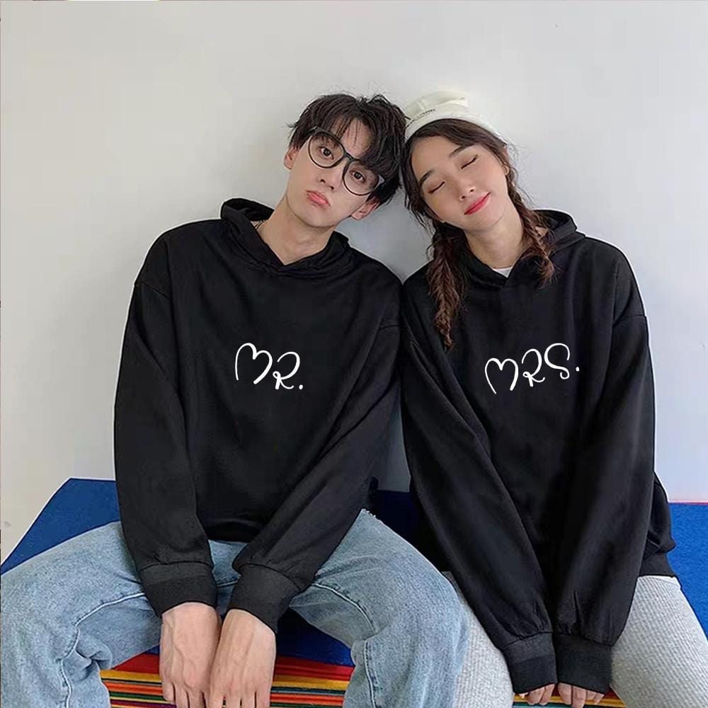 Mr and mrs matching hoodies