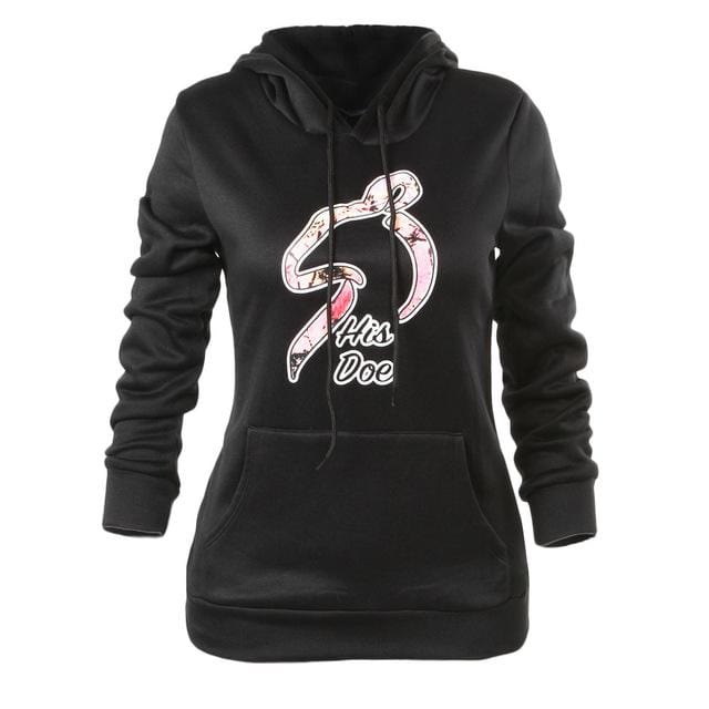 Couple hoodies Her buck his doe