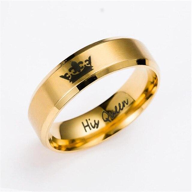 His queen her king rings
