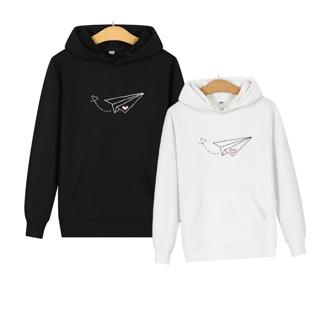 Matching couple hoodies Airplane