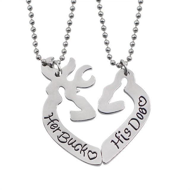 Her Buck His Doe Necklace