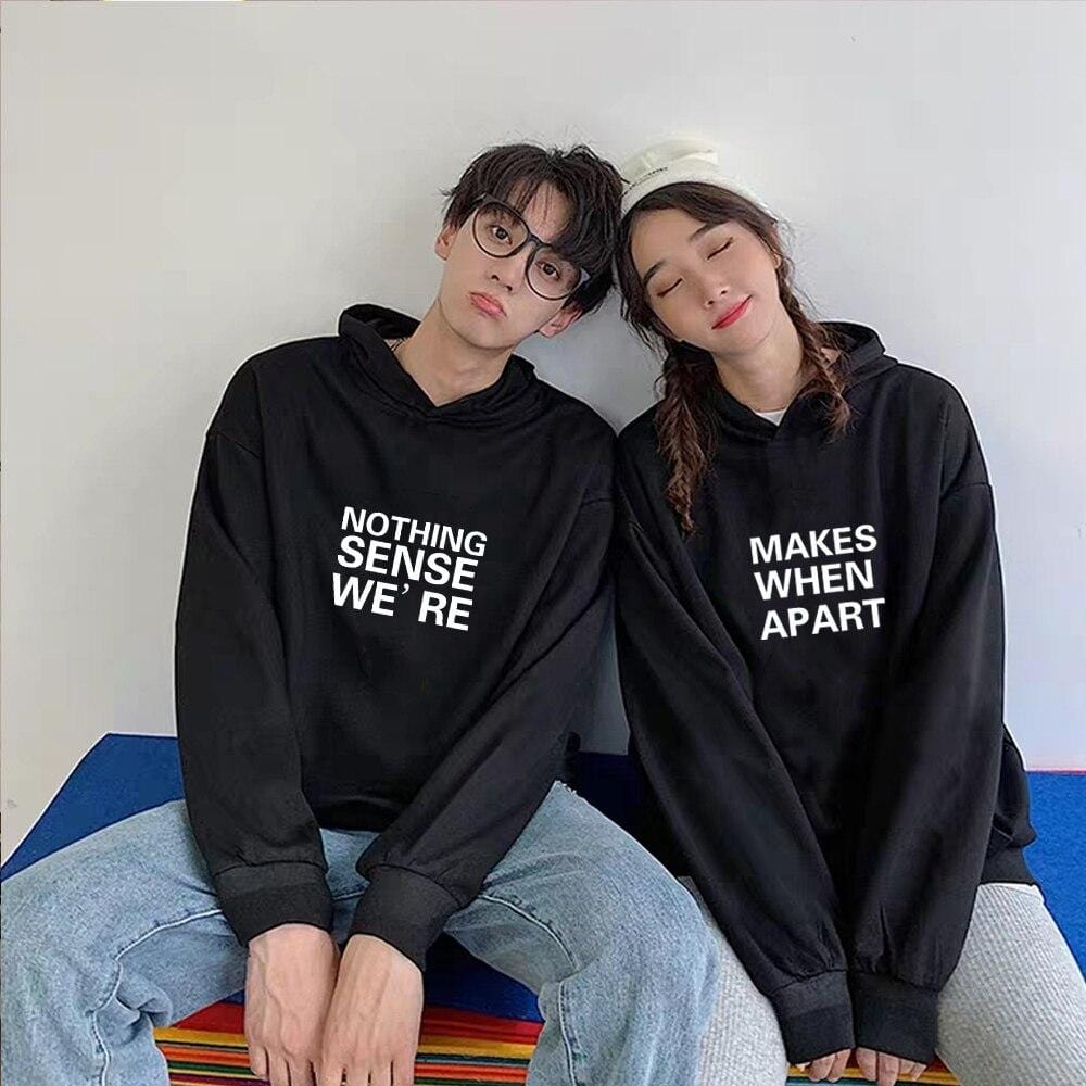 Cute matching hoodies When we're Apart