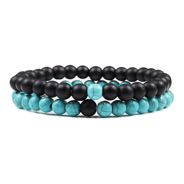 Aquamarine Bead Bracelet