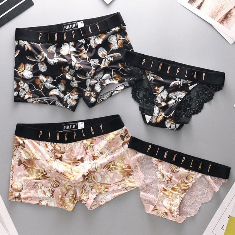 Couples silk underwear