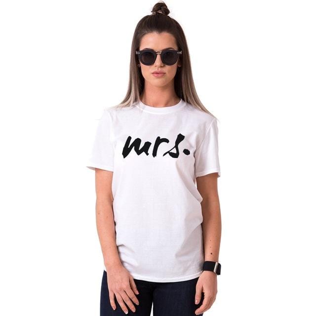 Mr and mrs t shirts