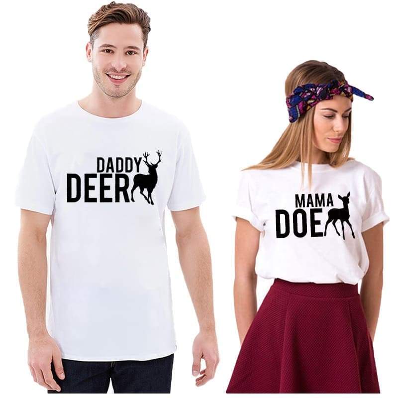 Funny Couple Shirt Mama doe