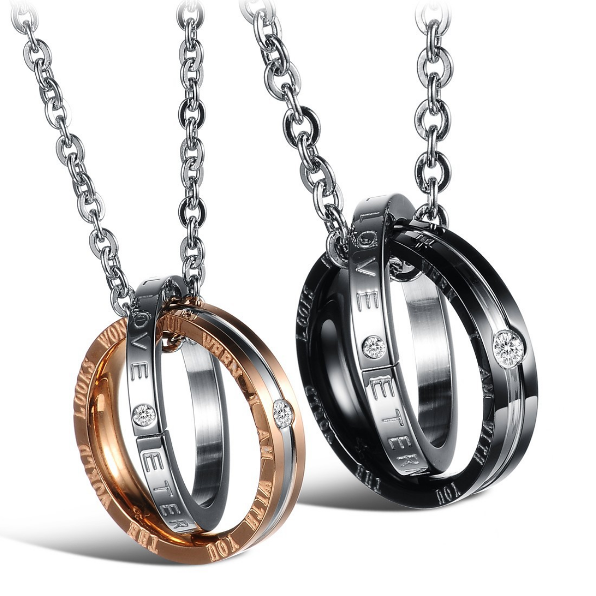 Promise Ring Necklace for Couples